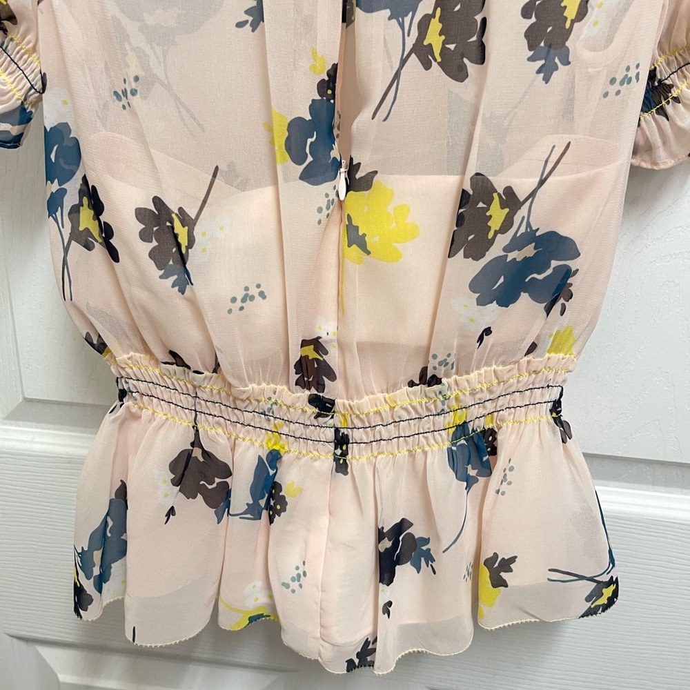 Self Portrait Pink Floral Blouse - Picture 13 of 14